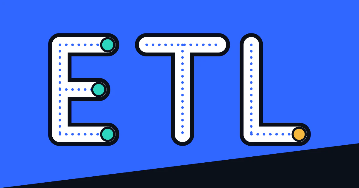 The letters E, T and L built from white pipes with data flowing through them, on a blue background.